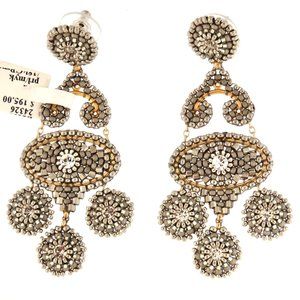 MIGUEL ASES METALLIC 3 DROP CHANDELIER